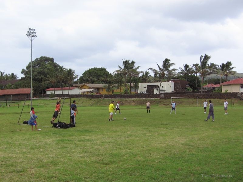 football field soccer Hanga Roa